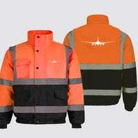 Thumbnail for Boeing 787 Silhouette Designed Reflective Winter Jackets