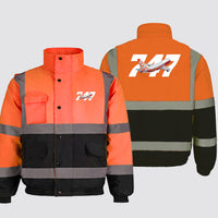 Thumbnail for Super Boeing 747 Intercontinental Designed Reflective Winter Jackets