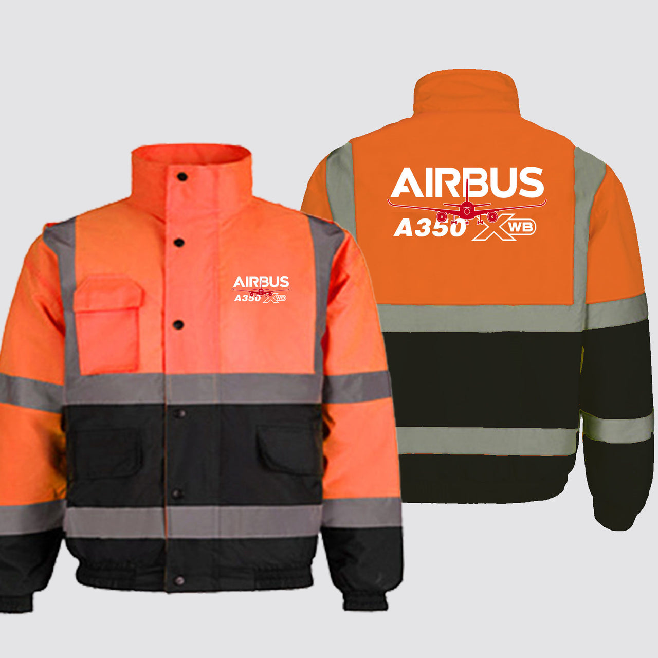 Amazing Airbus A350 XWB Designed Reflective Winter Jackets