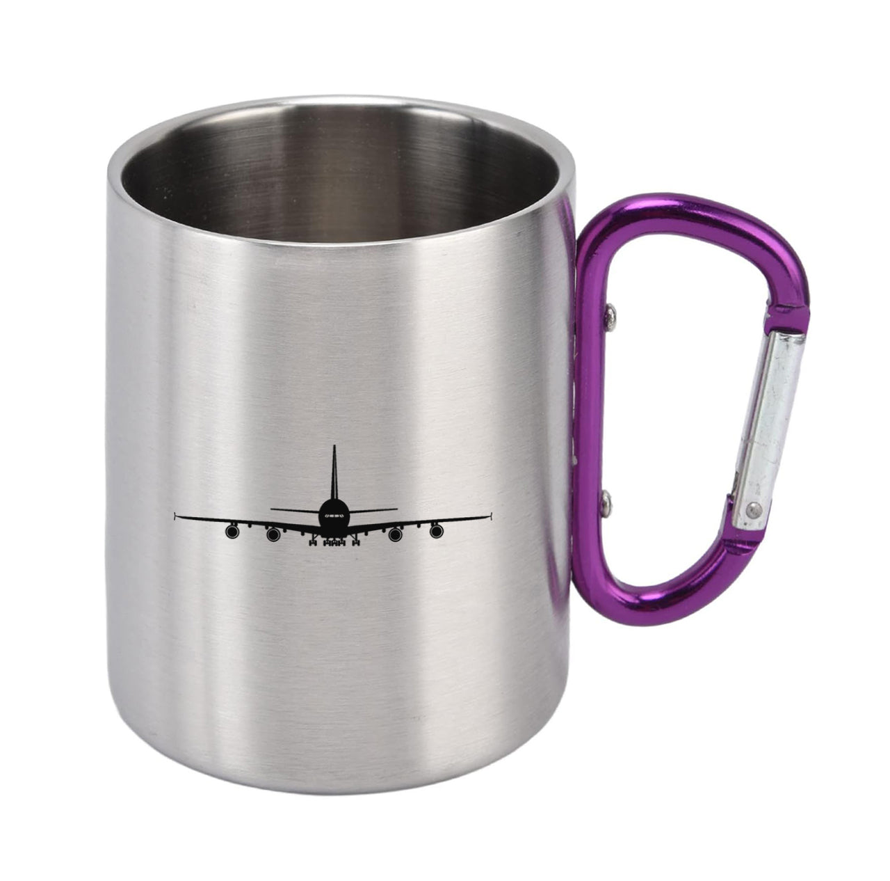 Airbus A380 Silhouette Designed Stainless Steel Outdoors Mugs