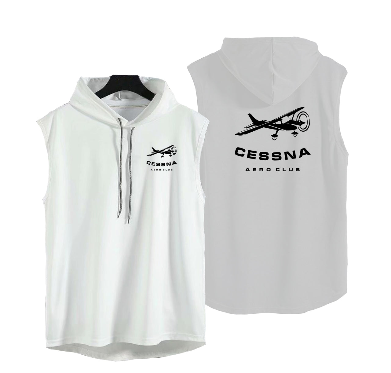 Cessna Aeroclub Designed Hooded Tank Tops