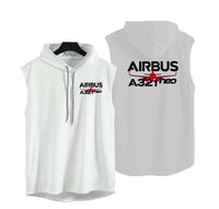 Thumbnail for Amazing Airbus A321neo Designed Hooded Tank Tops