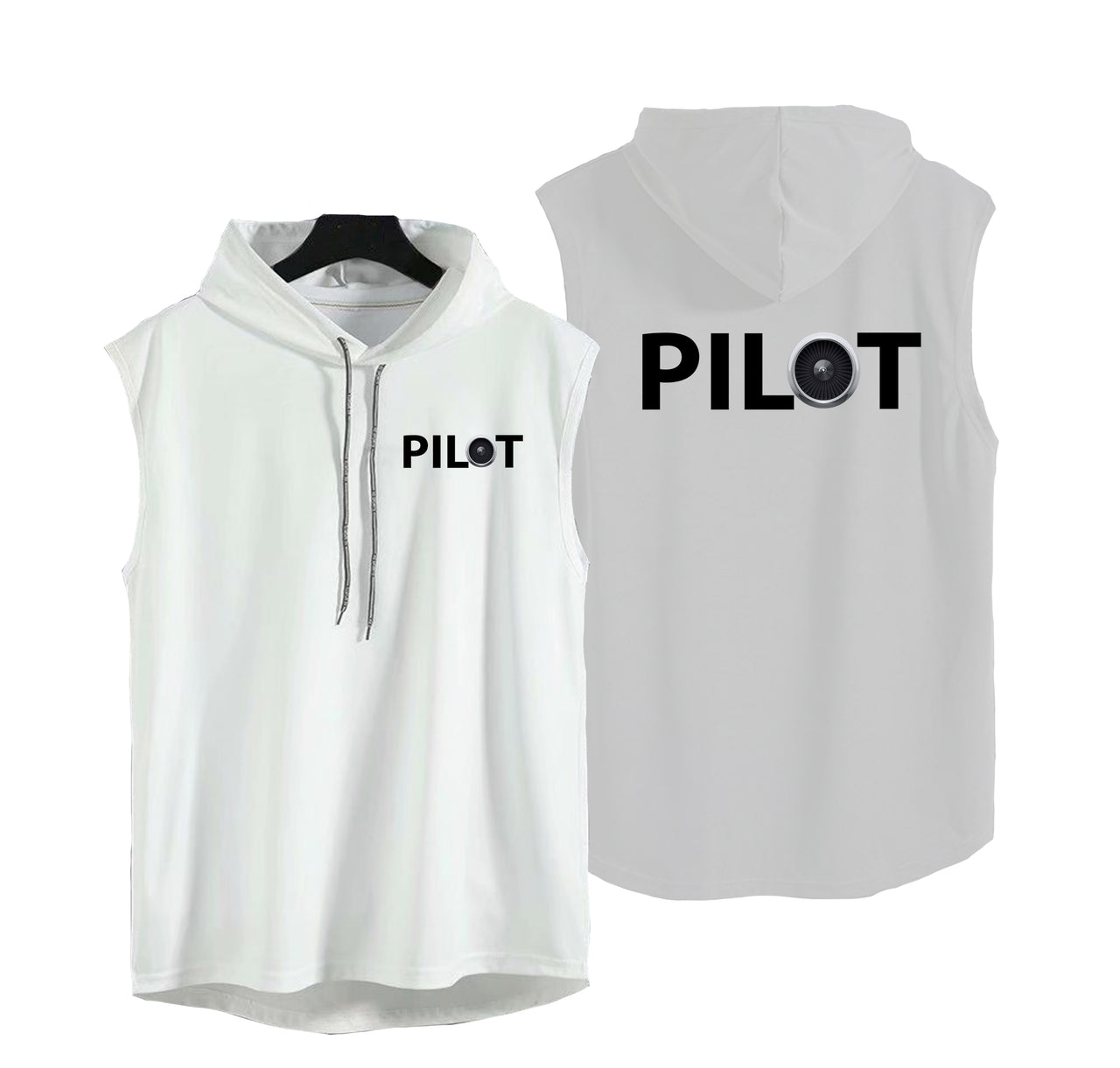 Pilot & Jet Engine Designed Hooded Tank Tops