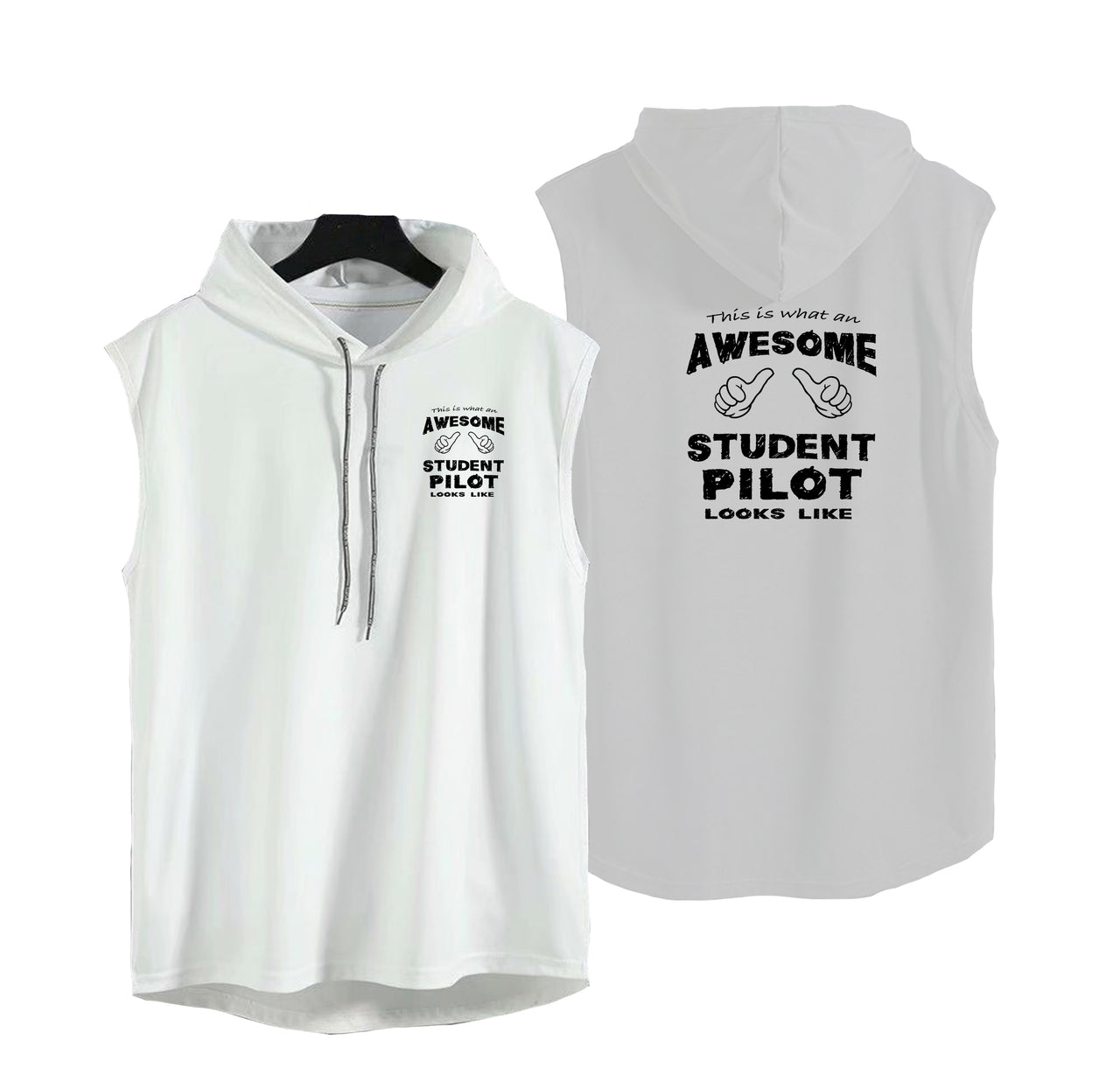 Student Pilot Designed Hooded Tank Tops