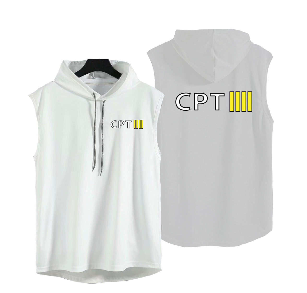 CPT & 4 Lines Designed Hooded Tank Tops