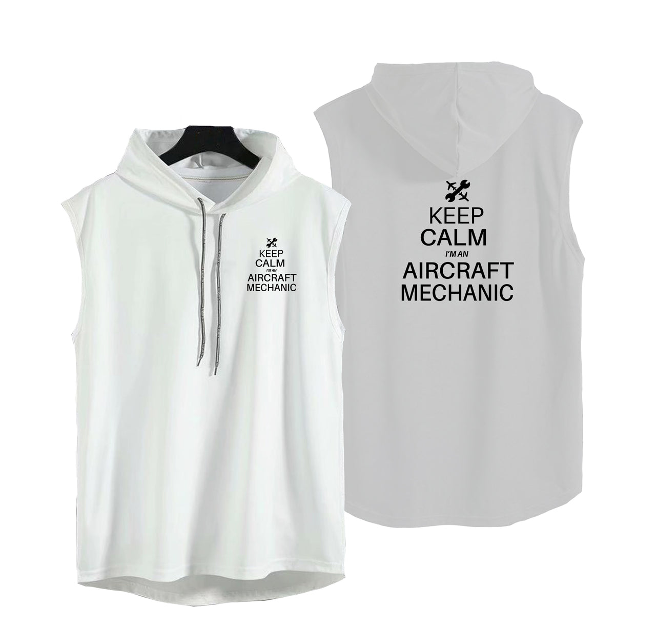 Aircraft Mechanic Designed Hooded Tank Tops