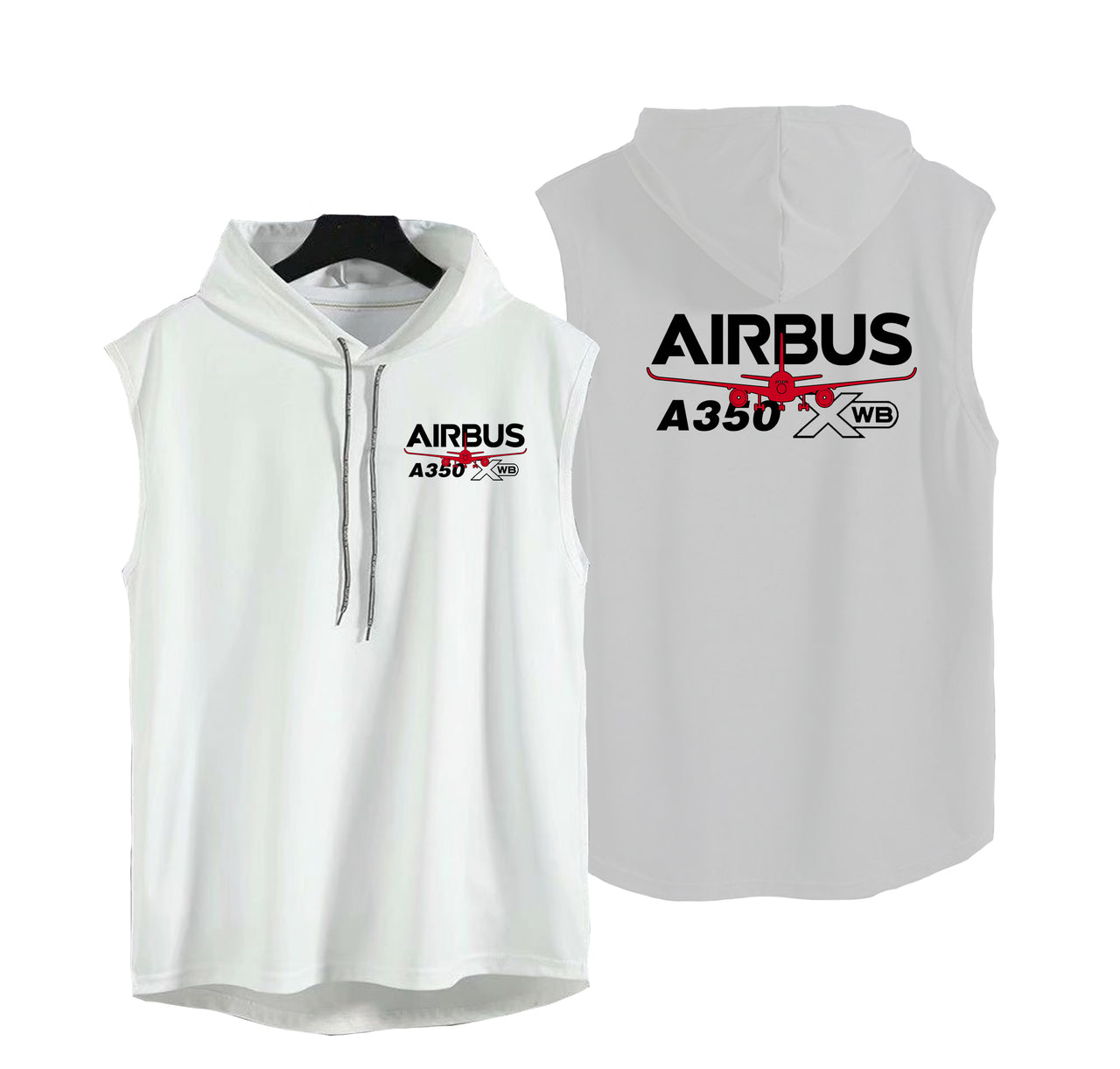 Amazing Airbus A350 XWB Designed Hooded Tank Tops