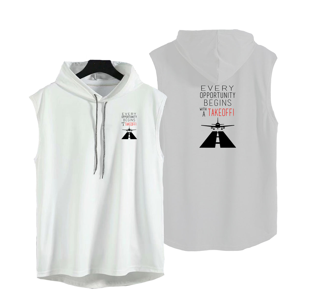 Every Opportunity Designed Hooded Tank Tops