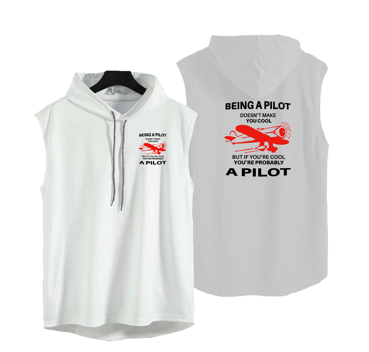 If You're Cool You're Probably a Pilot Designed Hooded Tank Tops