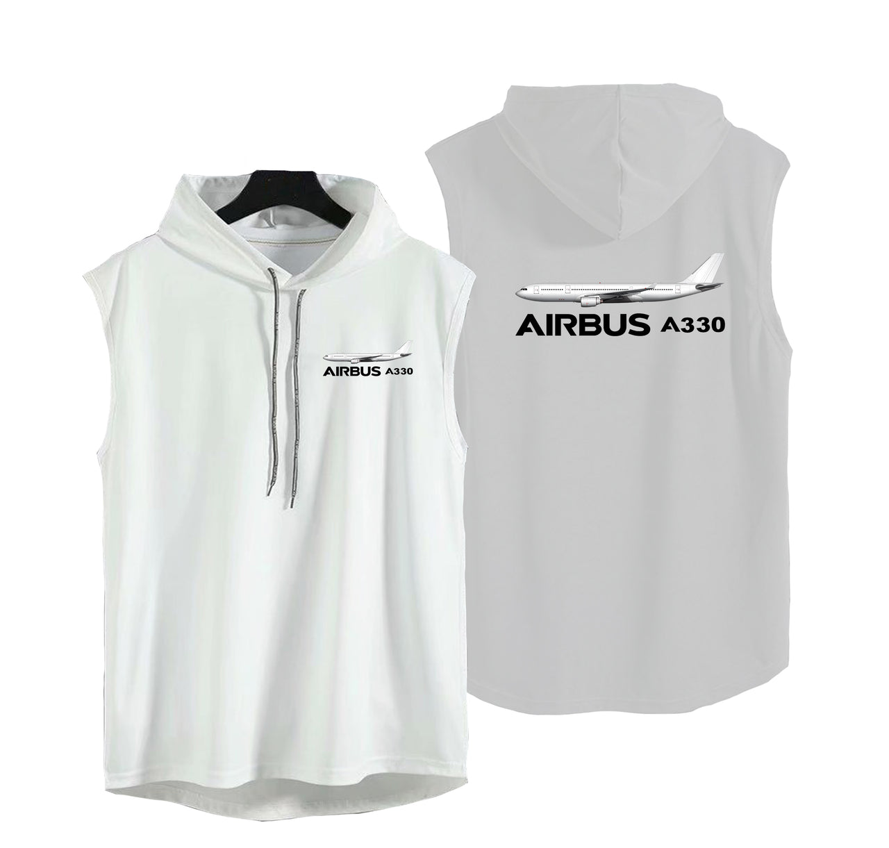 The Airbus A330 Designed Hooded Tank Tops