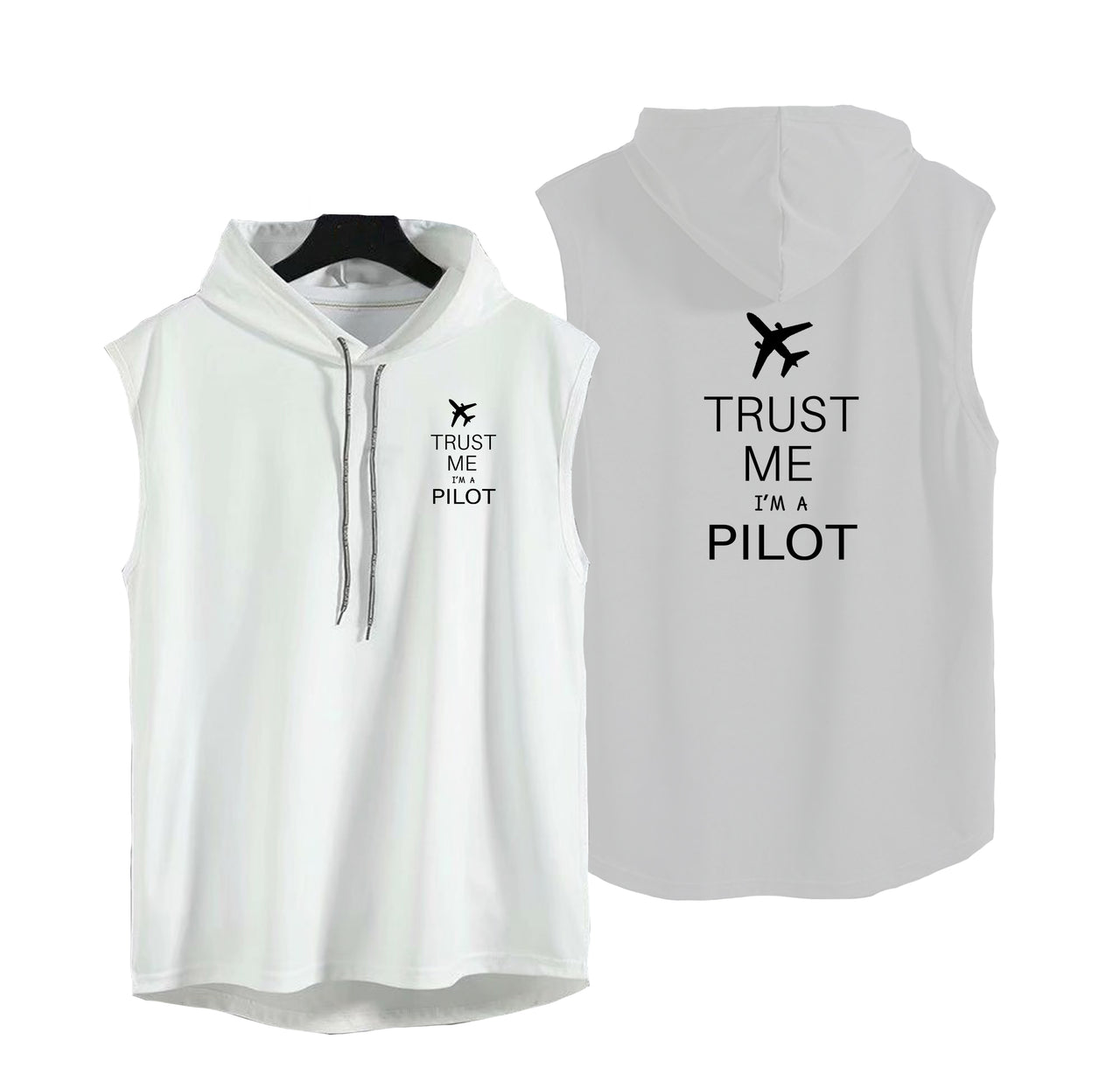 Trust Me I'm a Pilot 2 Designed Hooded Tank Tops