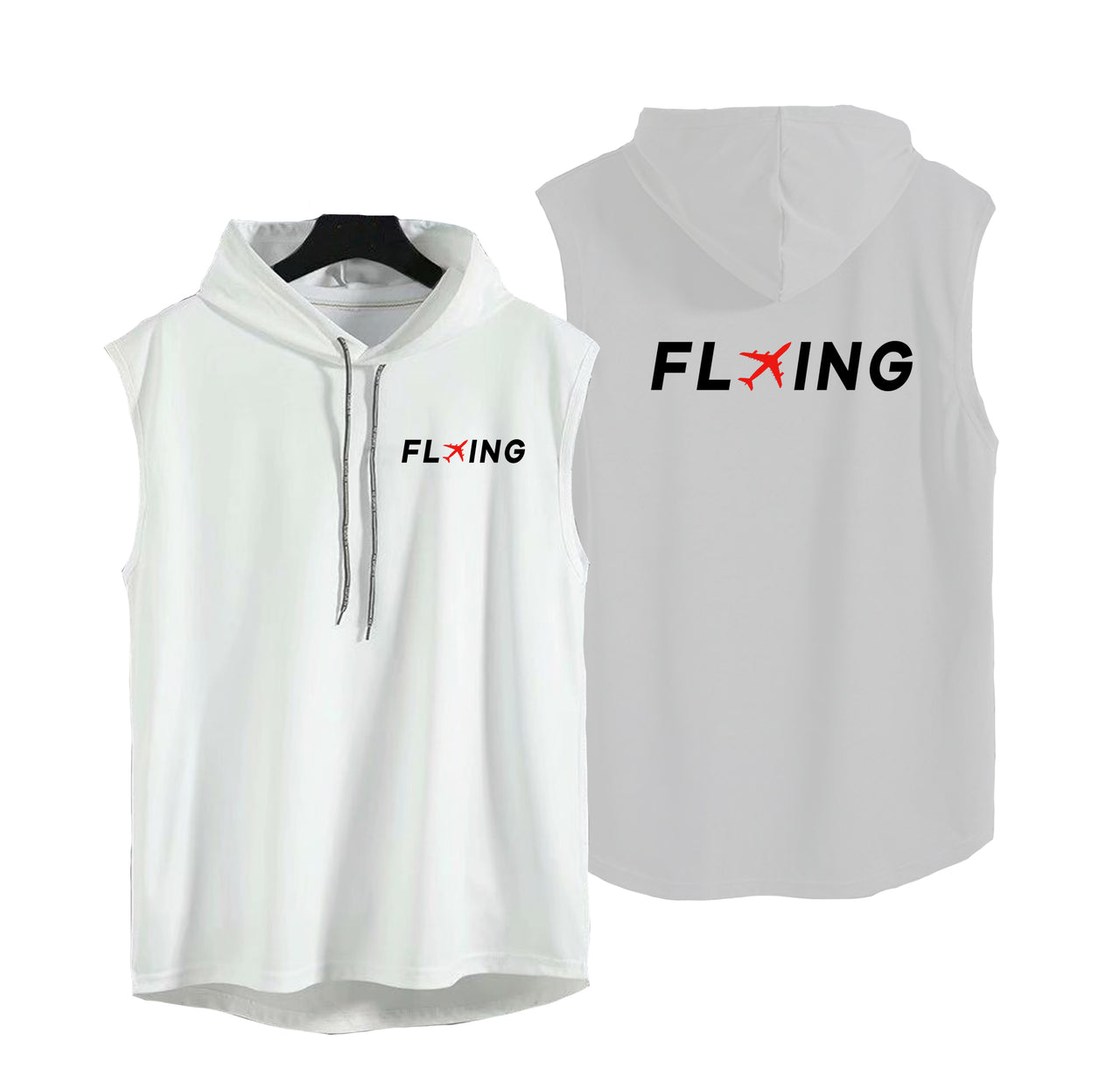 Flying Designed Hooded Tank Tops