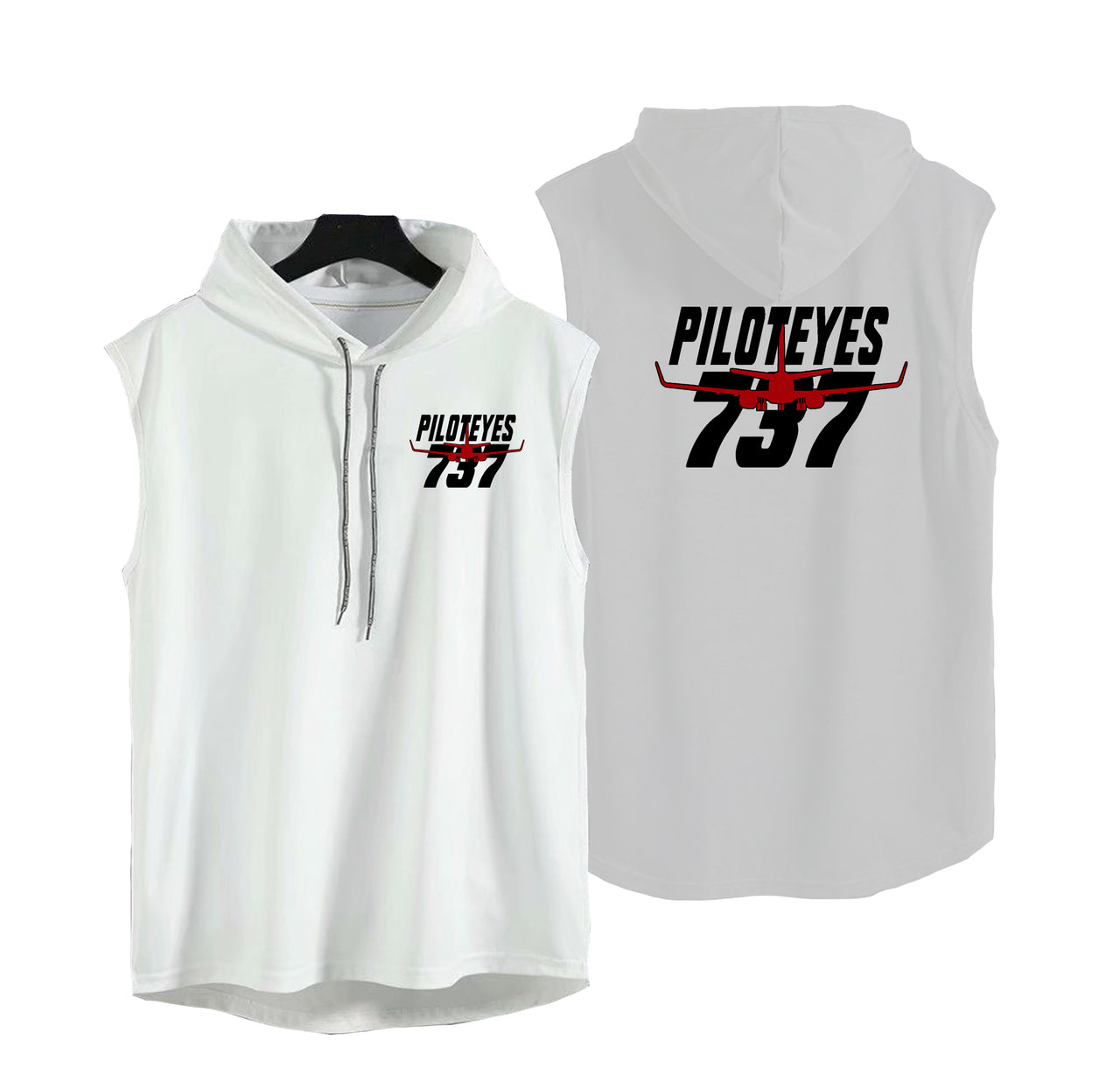 Amazing Piloteyes737 Designed Hooded Tank Tops