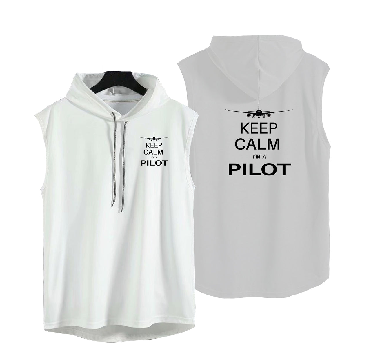 Pilot (777 Silhouette) Designed Hooded Tank Tops