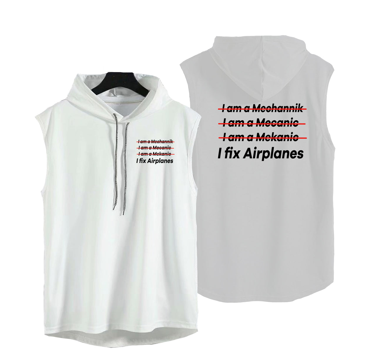 I Fix Airplanes Designed Hooded Tank Tops