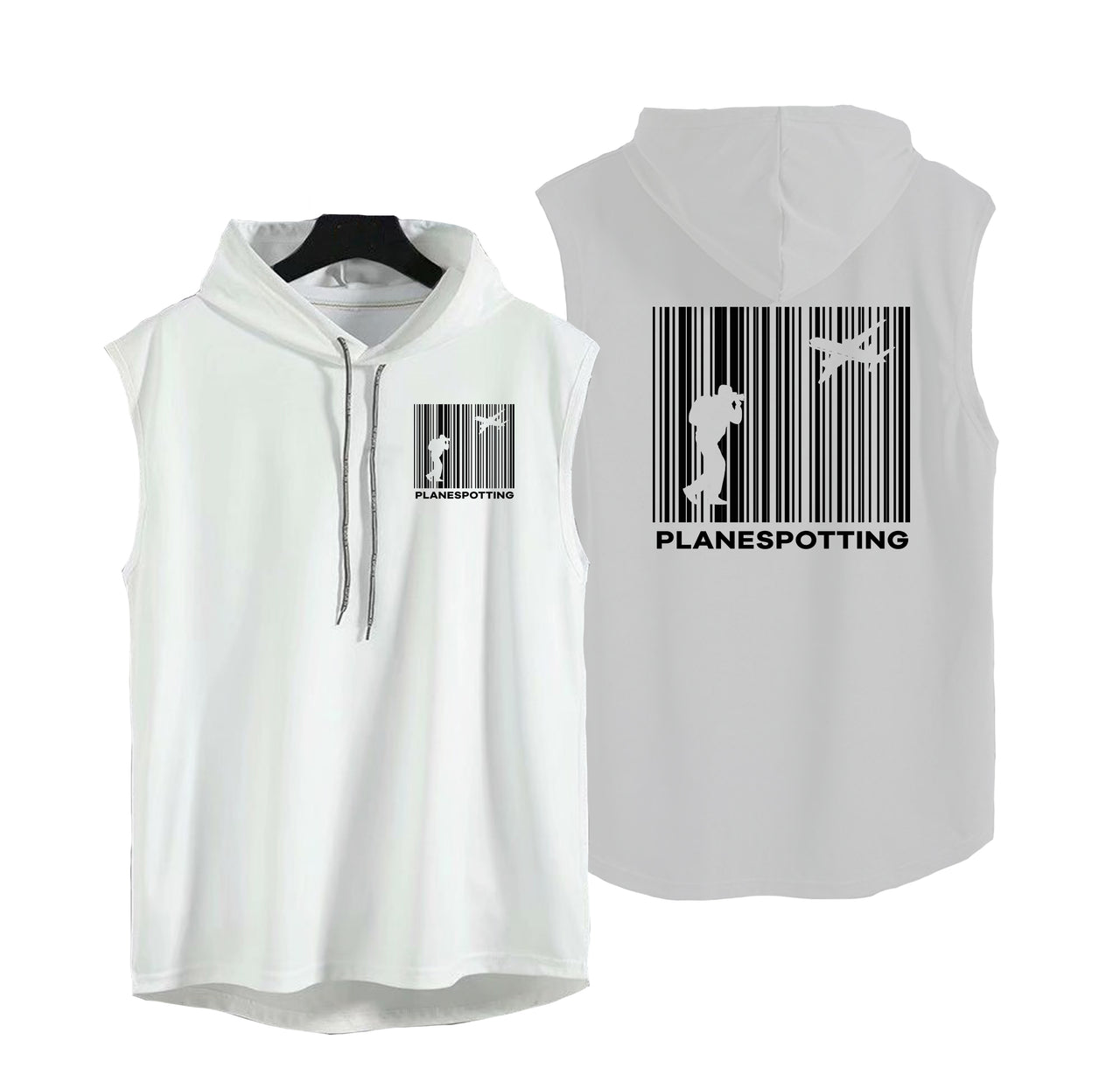 Planespotting Designed Hooded Tank Tops