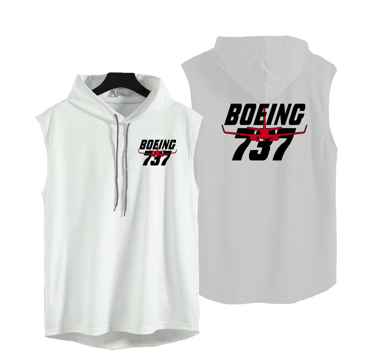 Amazing Boeing 737 Designed Hooded Tank Tops