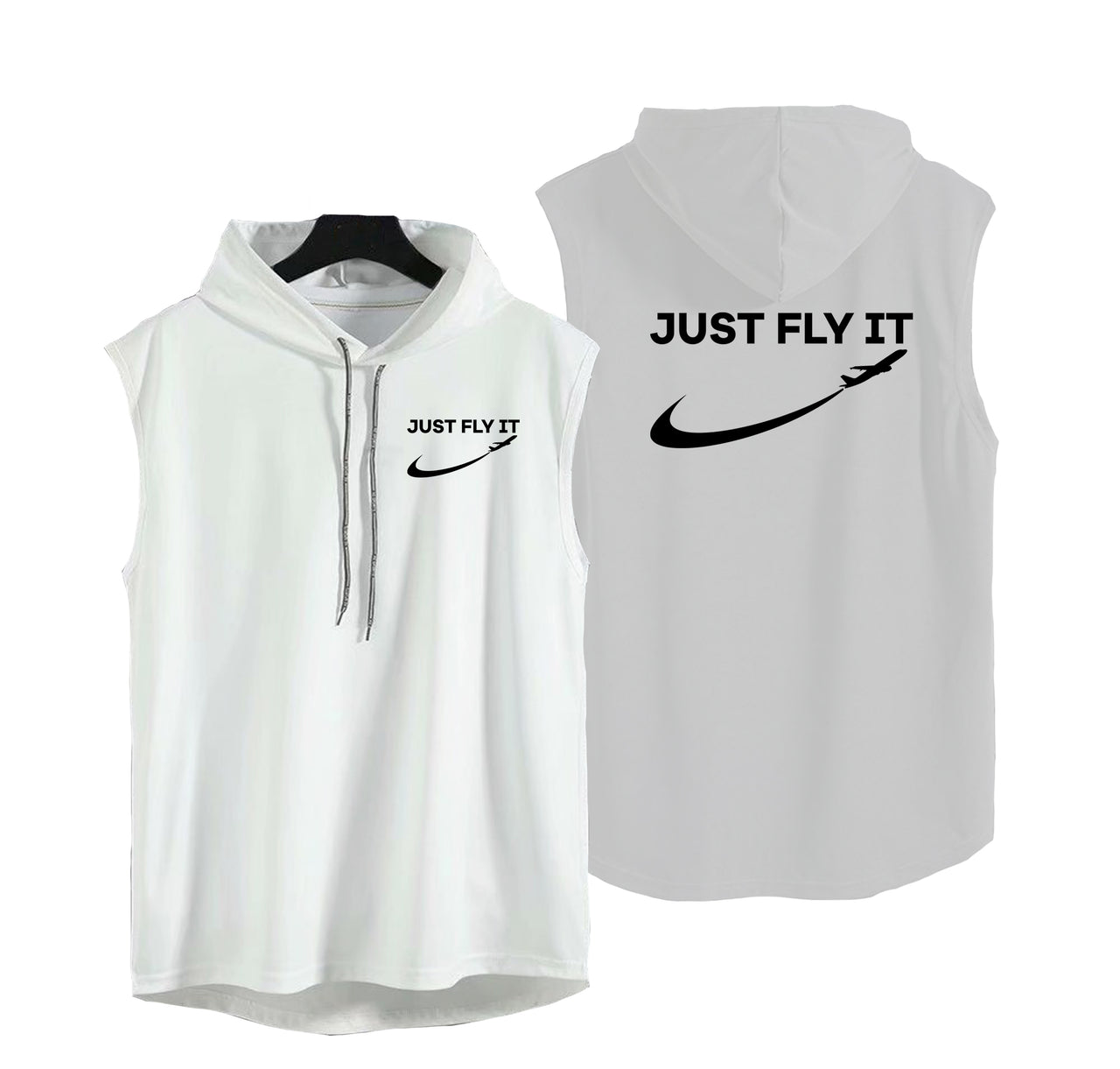 Just Fly It 2 Designed Hooded Tank Tops