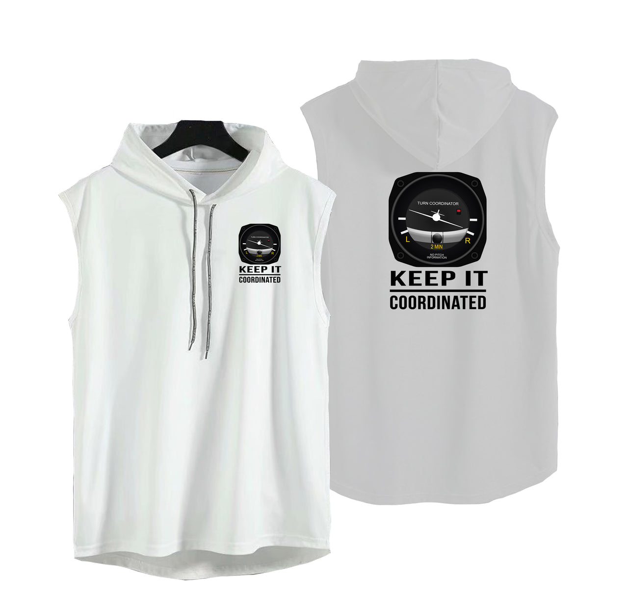 Keep It Coordinated Designed Hooded Tank Tops