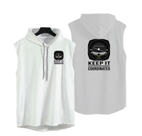 Thumbnail for Keep It Coordinated Designed Hooded Tank Tops