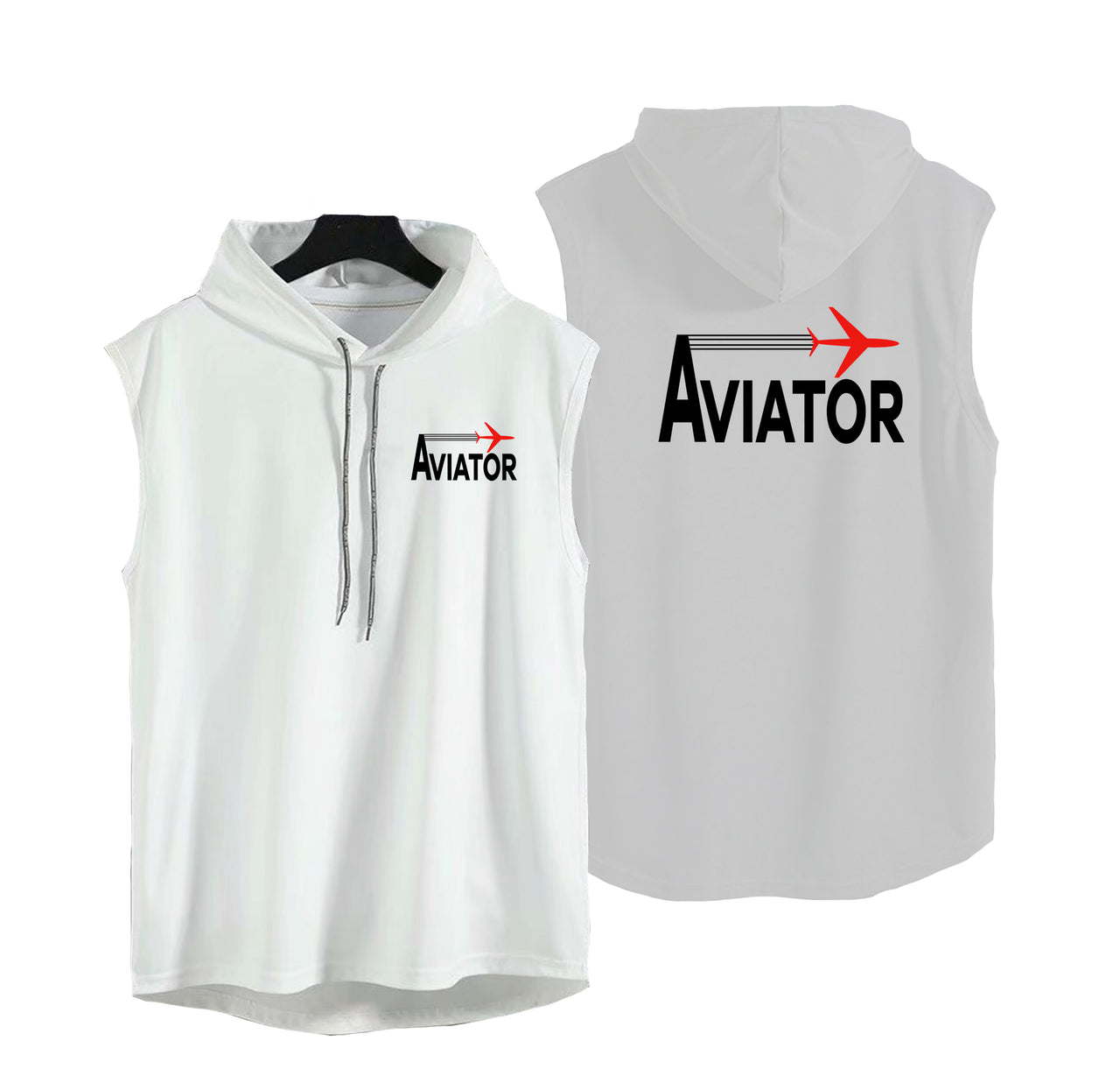 Aviator Designed Hooded Tank Tops