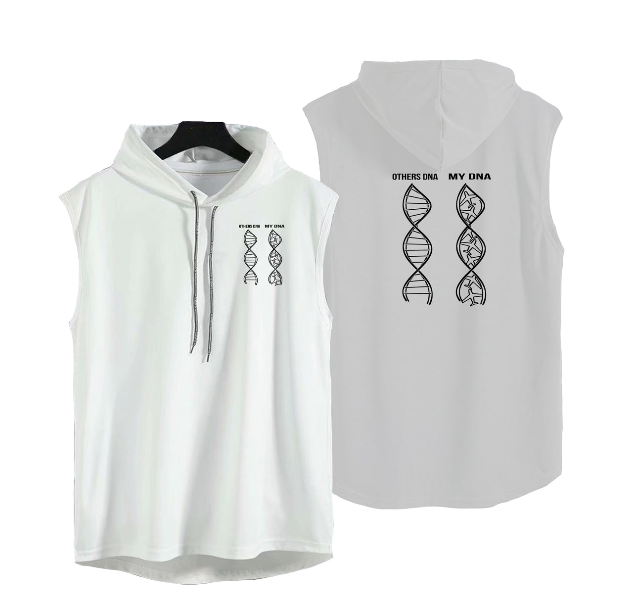 Aviation DNA Designed Hooded Tank Tops