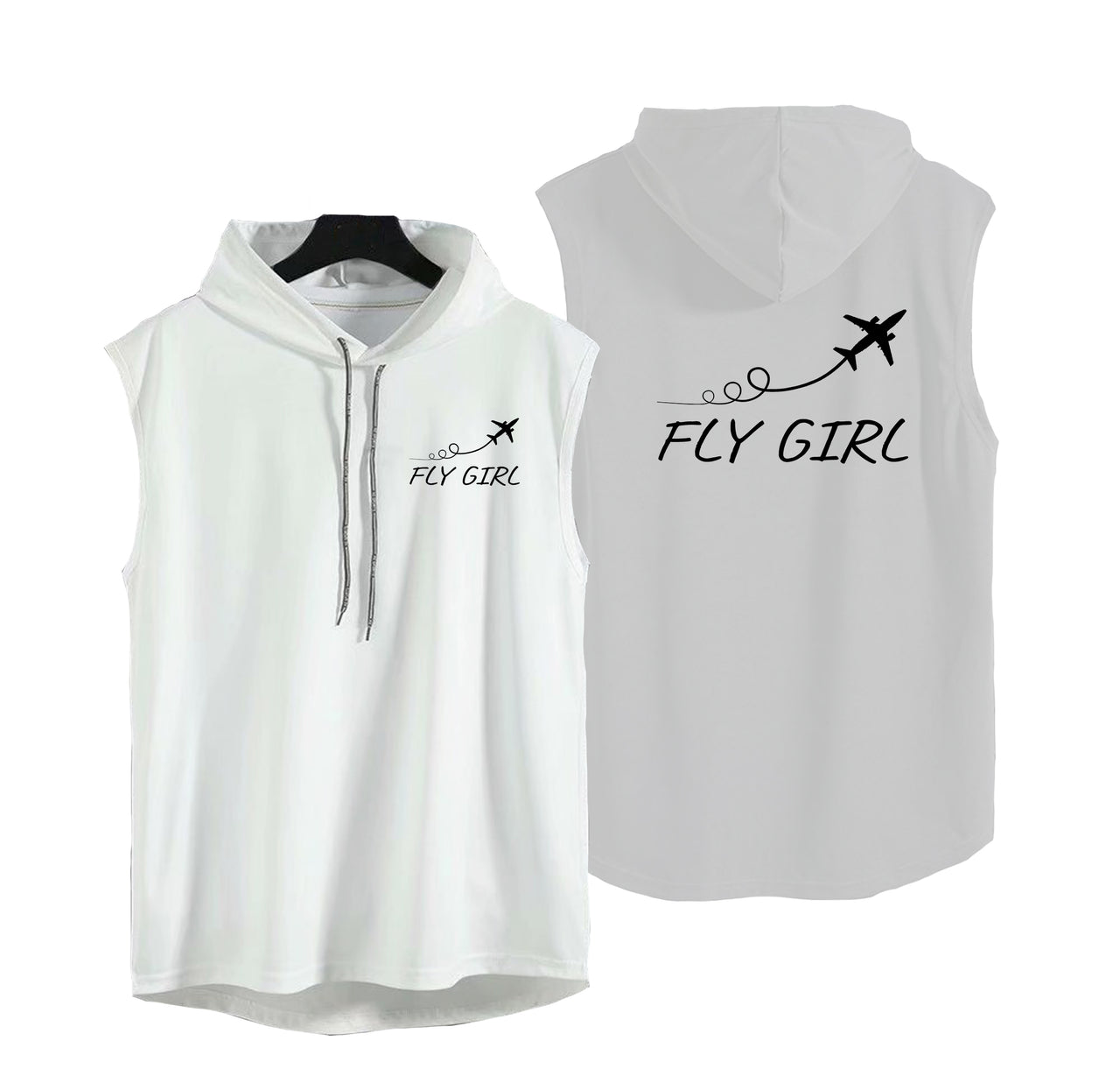 Just Fly It & Fly Girl Designed Hooded Tank Tops