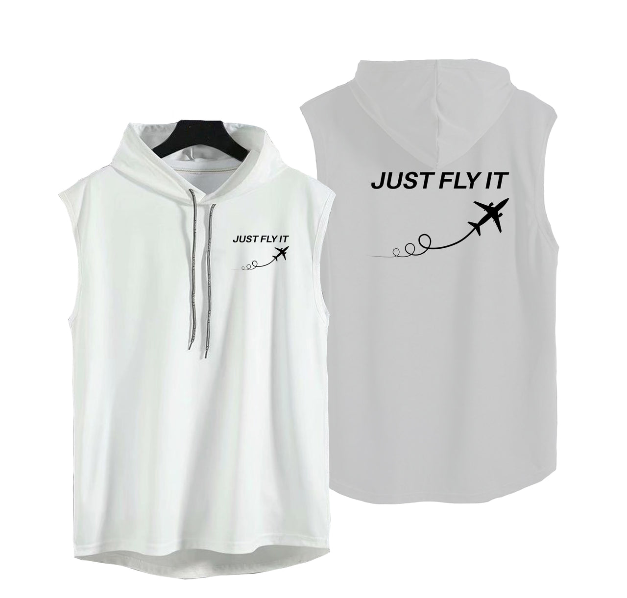 Just Fly It Designed Hooded Tank Tops