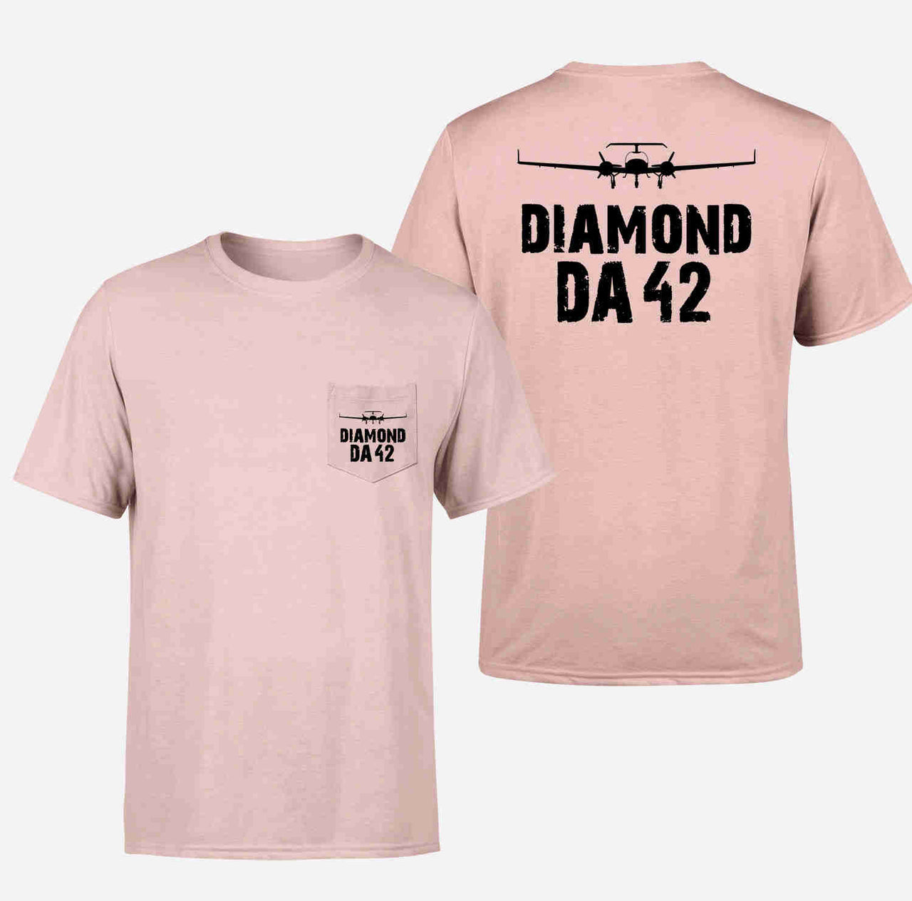 Diamond DA42 & Plane Designed Pocket T-Shirts