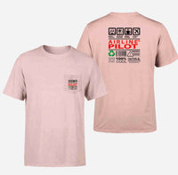 Thumbnail for Airline Pilot Label Designed Pocket T-Shirts