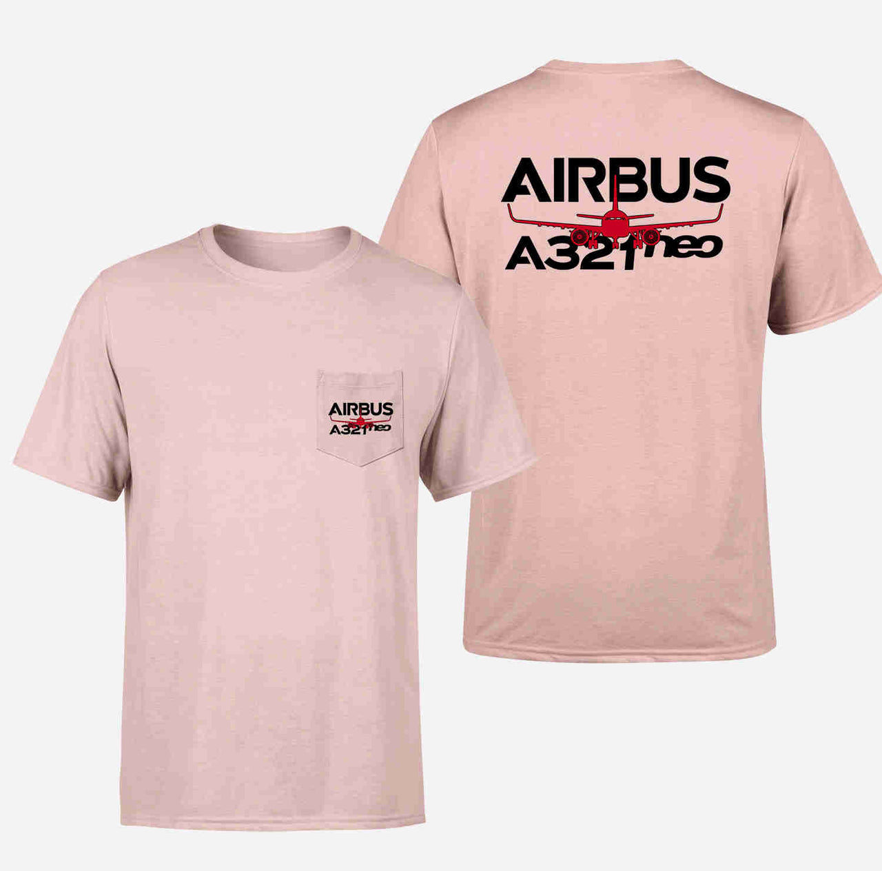 Amazing Airbus A321neo Designed Pocket T-Shirts