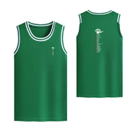 Thumbnail for Aviation Alphabet Designed Basketball Style Sports Tank Tops