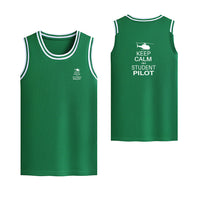 Thumbnail for Student Pilot (Helicopter) Designed Basketball Style Sports Tank Tops