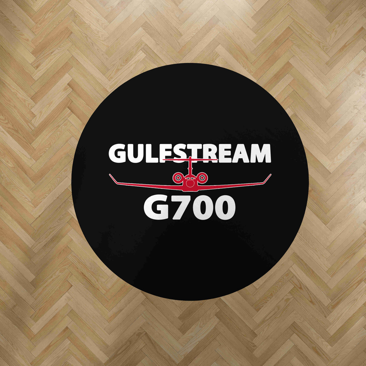 Amazing Gulfstream G700 Designed Carpet & Floor Mats (Round)