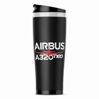 Thumbnail for Amazing Airbus A320neo Designed Stainless Steel Travel Mugs