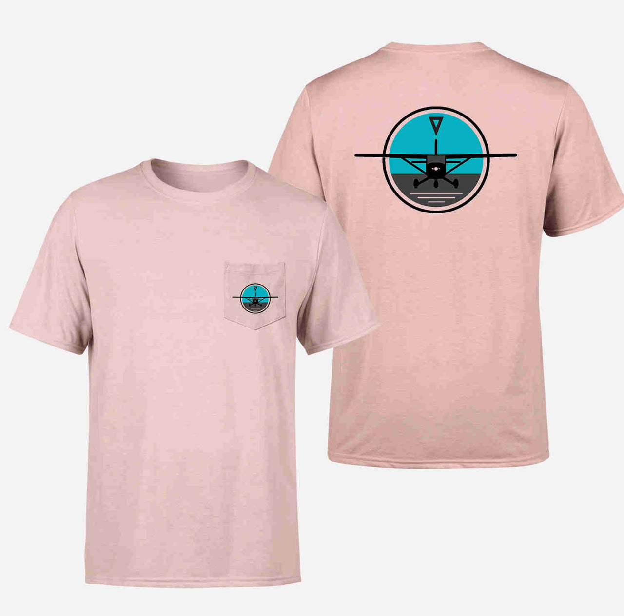 Cessna & Gyro Designed Pocket T-Shirts