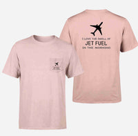 Thumbnail for I Love The Smell Of Jet Fuel In The Morning Designed Pocket T-Shirts