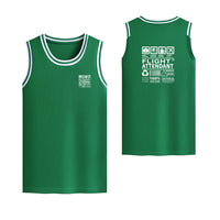 Thumbnail for Flight Attendant Label Designed Basketball Style Sports Tank Tops