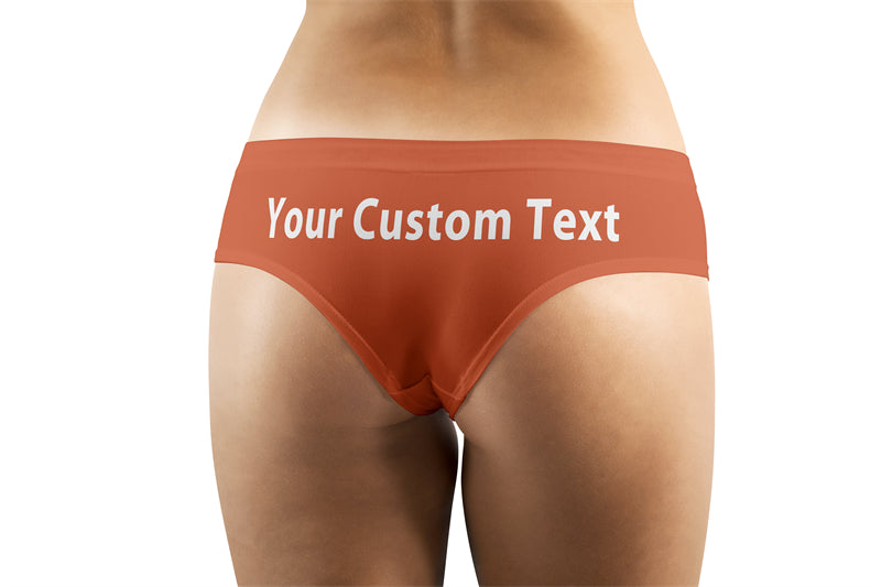 Custom Name (Orange) Designed Women Panties & Shorts (Copy)