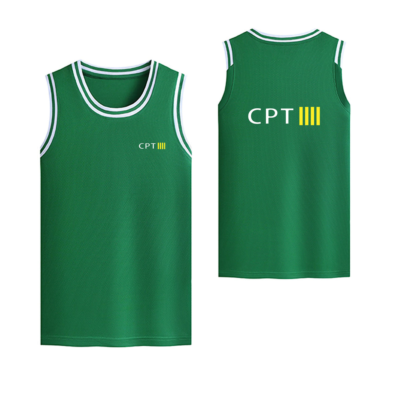 CPT & 4 Lines Designed Basketball Style Sports Tank Tops