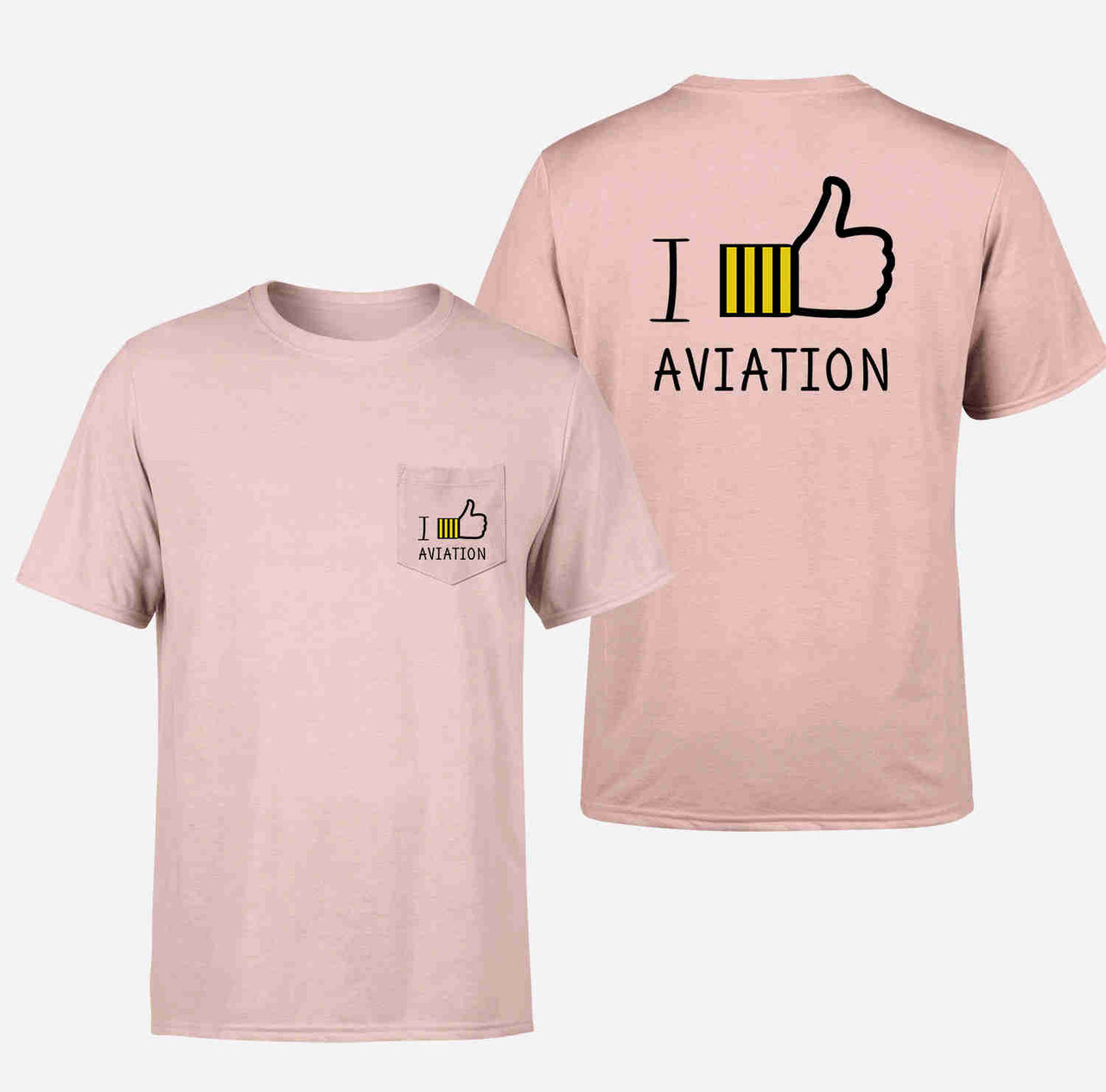 I Like Aviation Designed Pocket T-Shirts