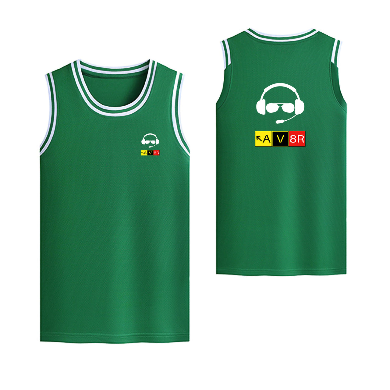 AV8R 2 Designed Basketball Style Sports Tank Tops