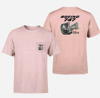 Thumbnail for Boeing 747 & GENX Engine Designed Pocket T-Shirts