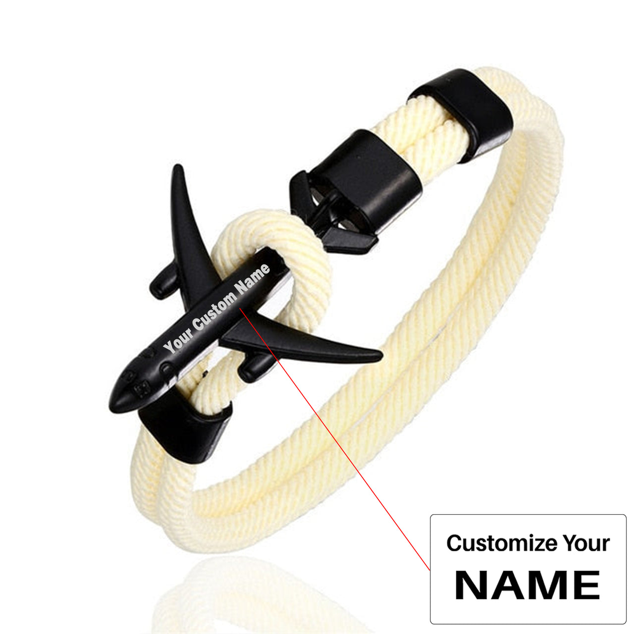 Super Quality Stylish Airplane Shape Bracelets (Pure Colours)