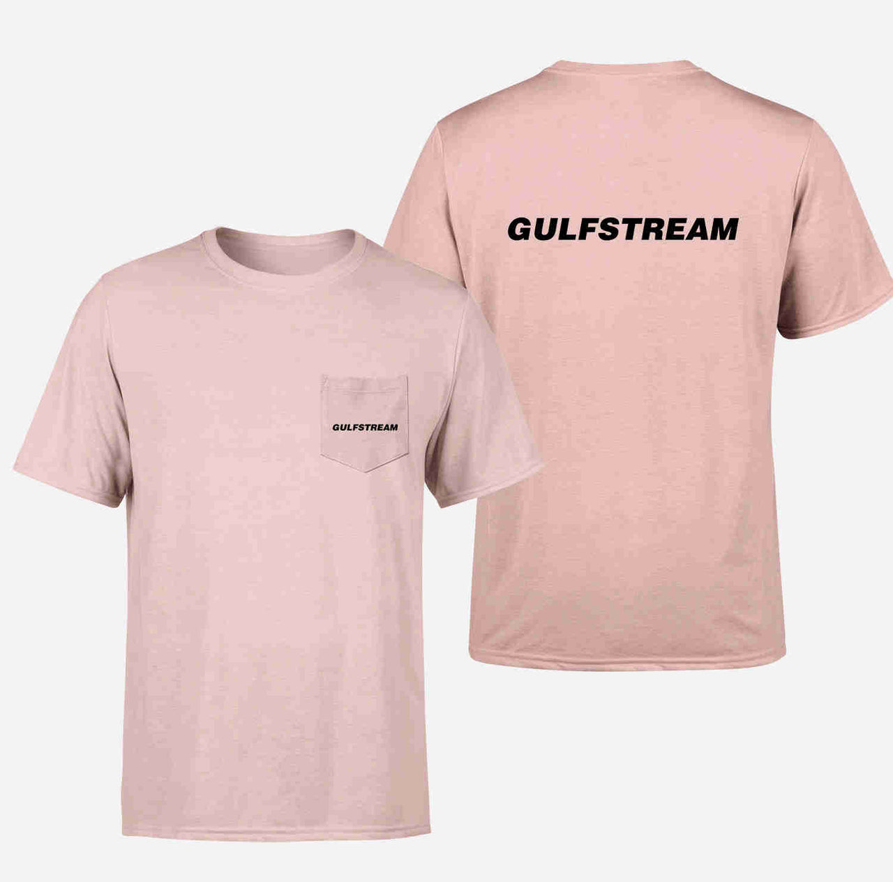 Gulfstream & Text Designed Pocket T-Shirts