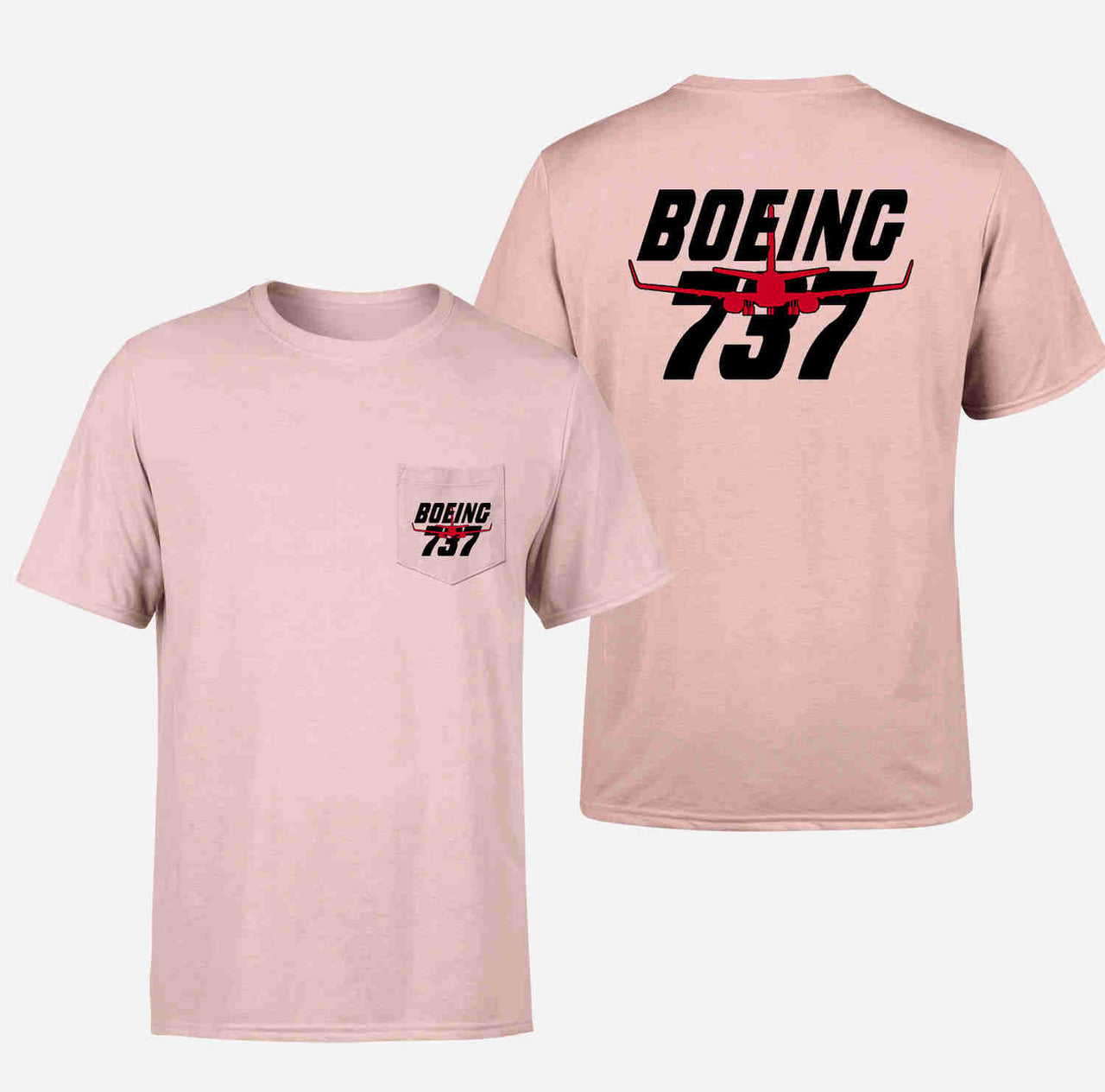 Amazing Boeing 737 Designed Pocket T-Shirts