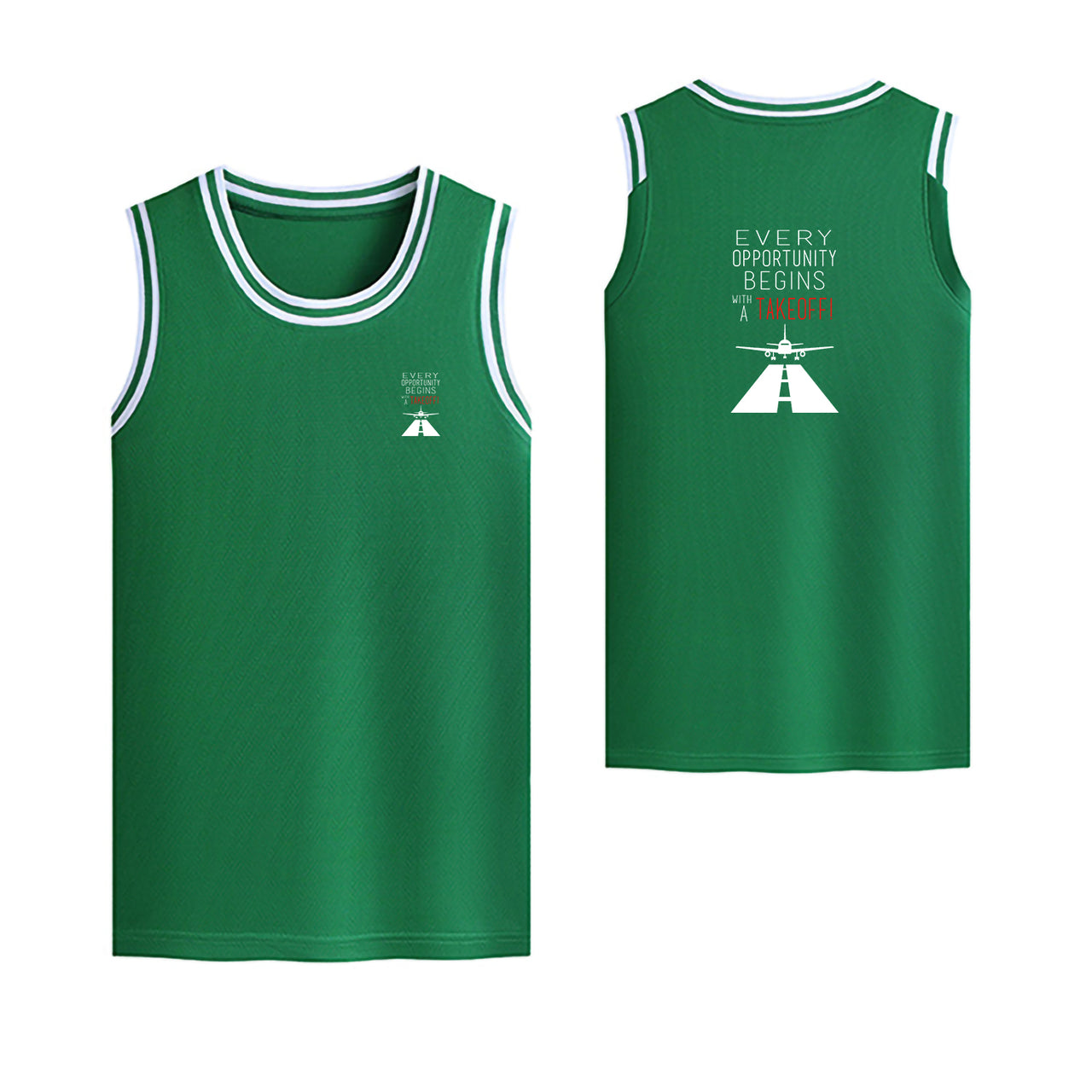 Every Opportunity Designed Basketball Style Sports Tank Tops