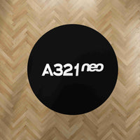 Thumbnail for A321neo & Text Designed Carpet & Floor Mats (Round)