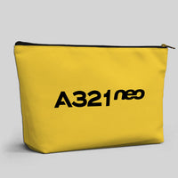 Thumbnail for A321neo & Text Designed Zipper Pouch