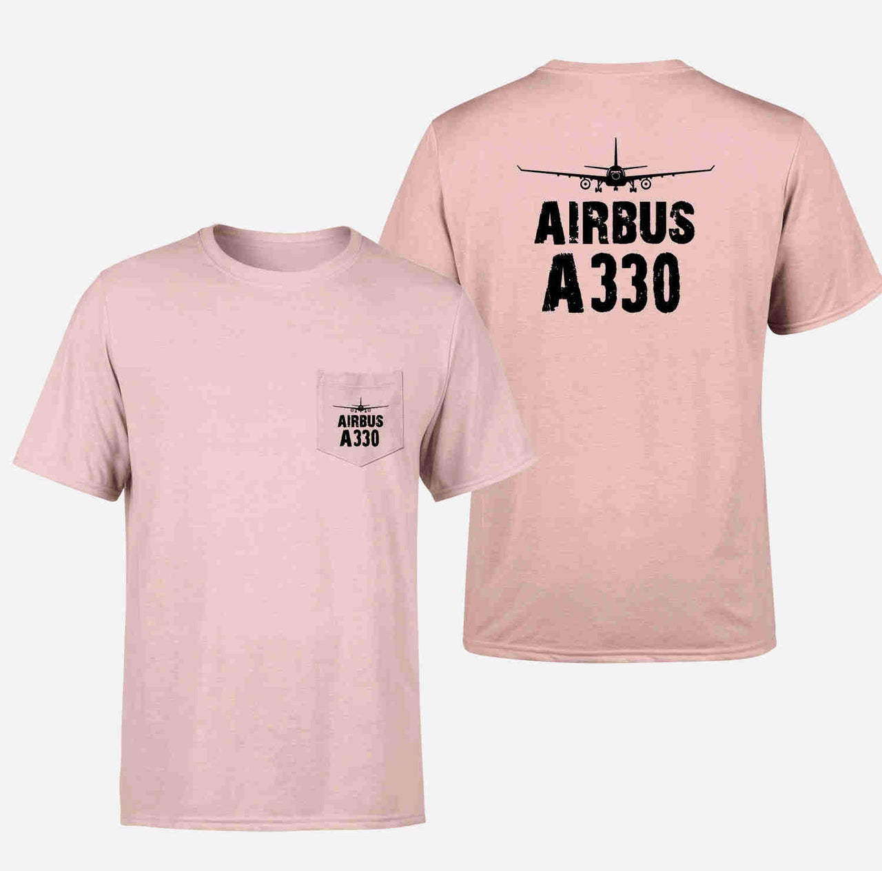 Airbus A330 & Plane Designed Pocket T-Shirts